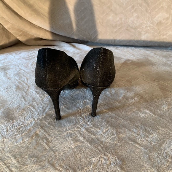 Sparkly Le Chateau  blueish black heels - Picture 5 of 7